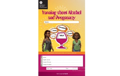 This card provides advice about alcohol use during pregnancy, specifically tailored towards Aboriginal women on how to make the change to no alcohol use.