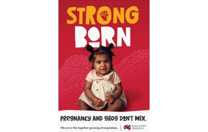 A range of 'Strong Born' A2 posters with unique taglines for different audiences. For use in clinics, yarns and events.